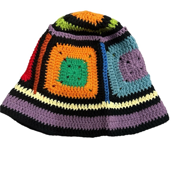 Multi-Colored Crocheted Hat - Picture 4 of 6